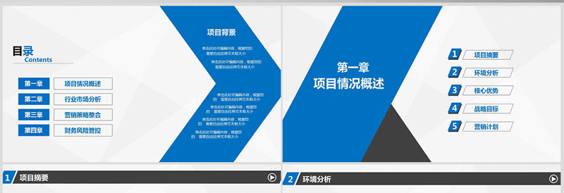 创业融资招商商业计划书PPT模板幻灯片