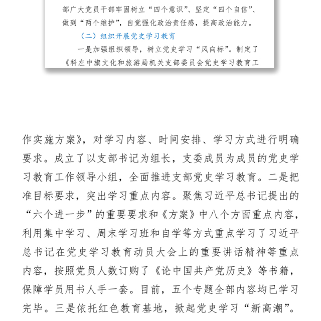 支部委员会班子党史学习教育专题组织生活会对照检查材料