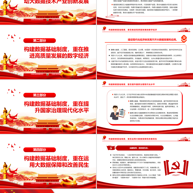 构建数据基础制度的“四个重在”PPT党政风党员干部学习教育专题党课