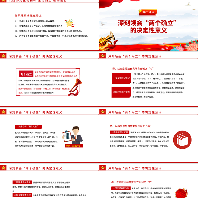 喜迎二十大PPT红色大气风永远跟党走奋进新征程喜迎二十大专题课件