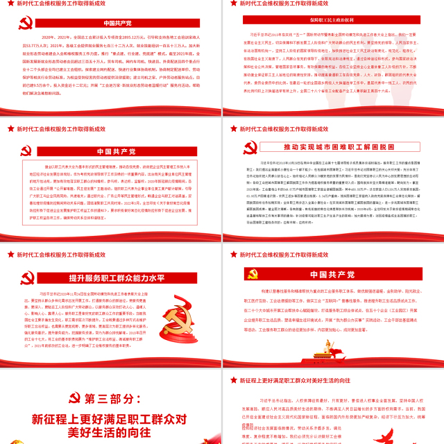 在更好推动我国人权事业发展中发挥工会组织的作用PPT党政风党员干部学习教育专题党课