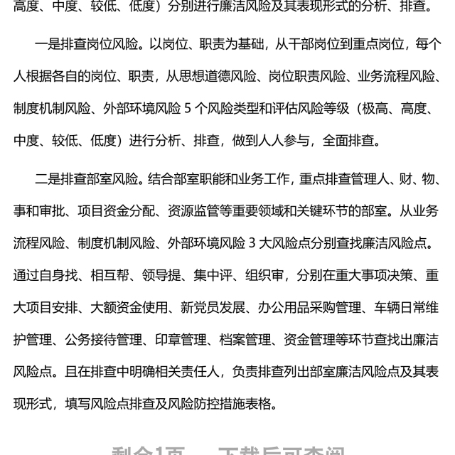 廉洁风险防控工作总结5