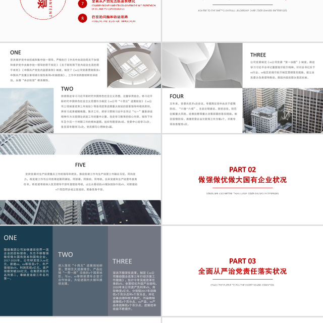2021全国国有企业党的建设工作会议精神PPT贯彻落实回头看情况自查报告工作汇报总结模板下载