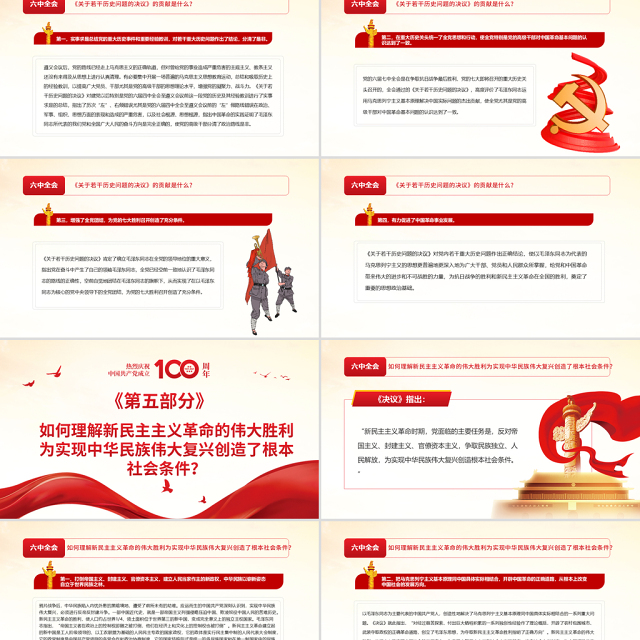 《决议》学习问答之二PPT深入学习贯彻党的十九届六中全会精神党员学习党课