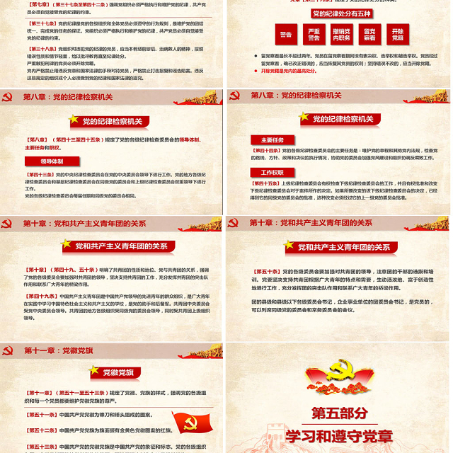 中国共产党章程(2012年修改版本)学习解读党章党课ppt