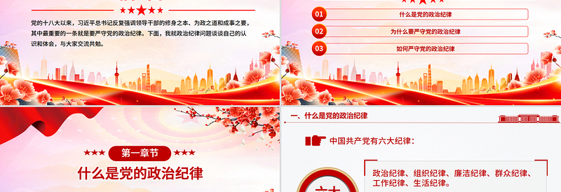 党员干部必须严守党的政治纪律PPT党课下载