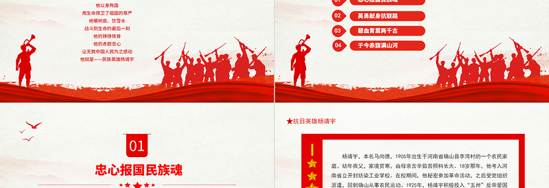 东北抗日领袖杨靖宇PPT白山黑水铸忠魂碧血丹心许家国抗日英雄名将红色事迹宣讲课件