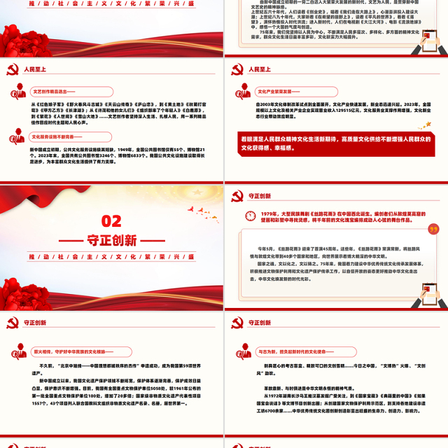 2024年新中国成立75周年文化发展成就综述PPT课件