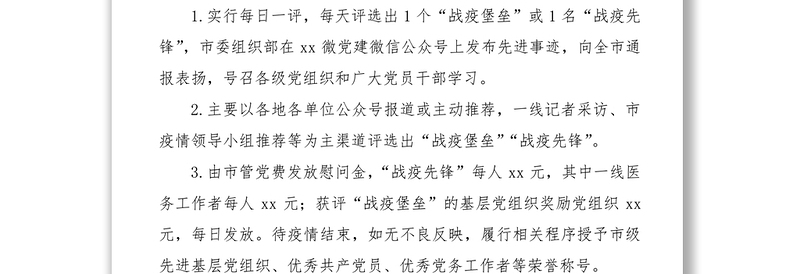 2021疫情防控先进集体、先进个人评选工作方案范文(4篇)