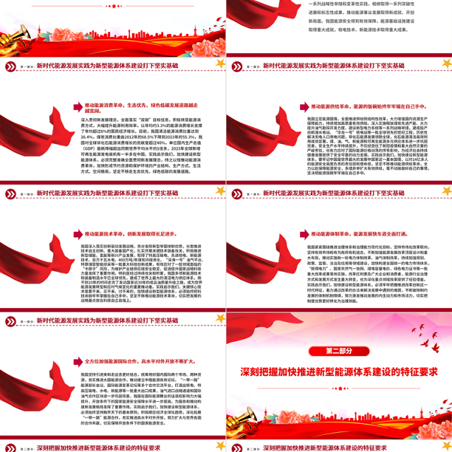 建设新型能源体系提高能源资源安全保障能力PPT党政风党员干部学习教育党课课件