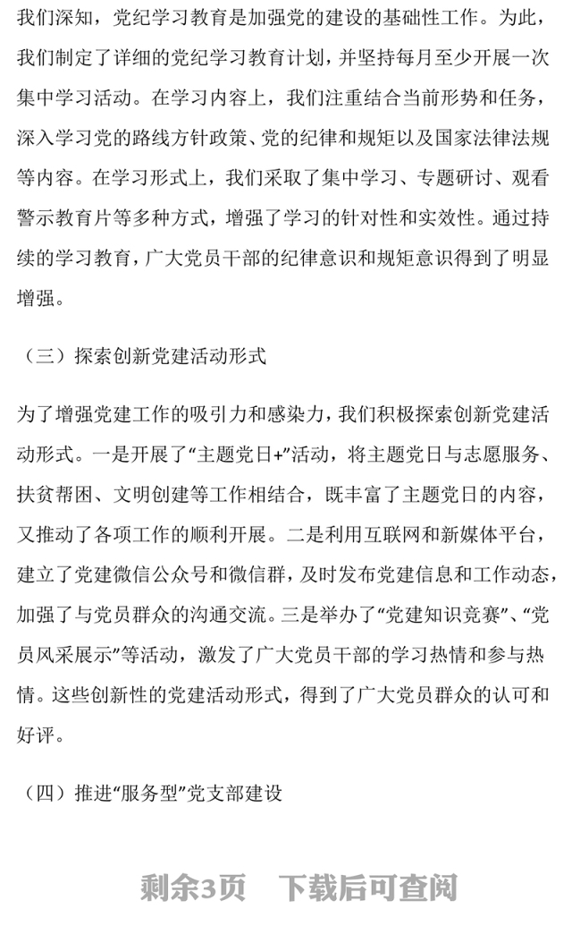 2024年度党建工作述职报告