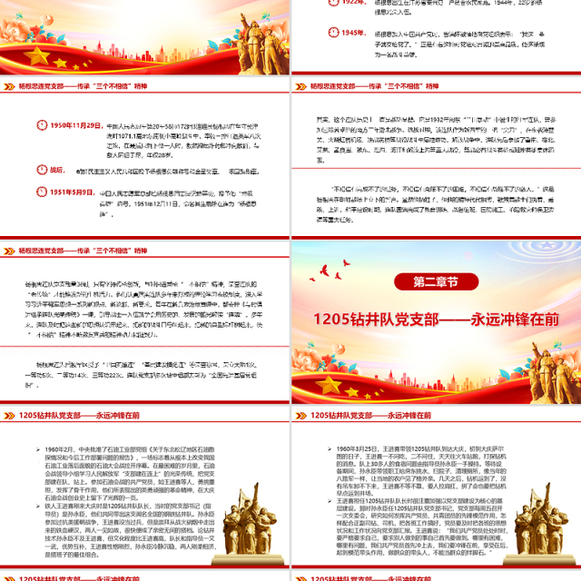 坚如磐石的战斗堡垒PPT优秀党支部事迹党史故事课件