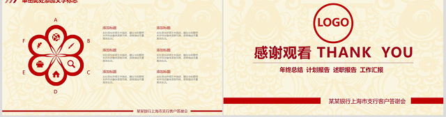 精美中国银行工作总结汇报PPT模板