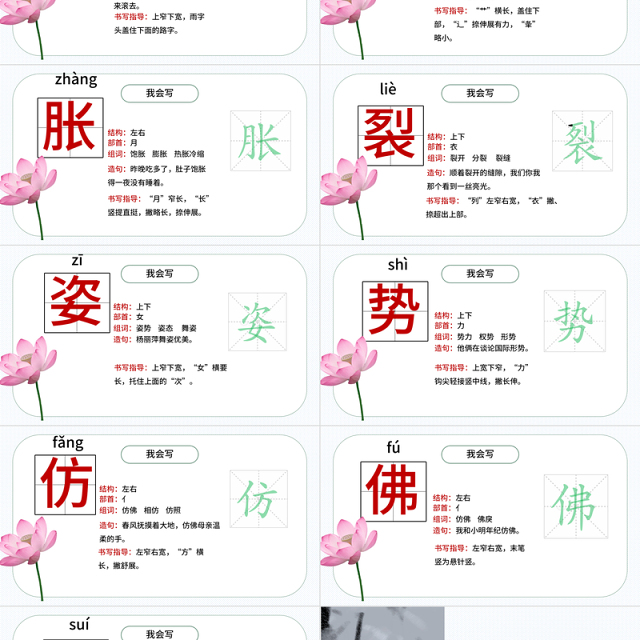 2022荷花PPT第3课小学三年级语文下册部编人教版教学课件