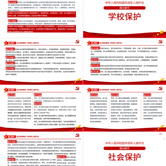 2021年最新修订《中华人民共和国未成年人保护法》全文解读PPT模板