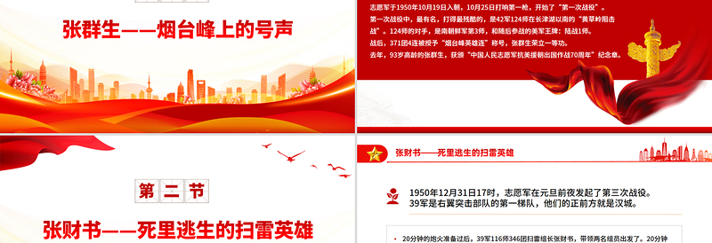 2025抗美援朝纪念日PPT七个感人至深的抗美援朝小故事课件