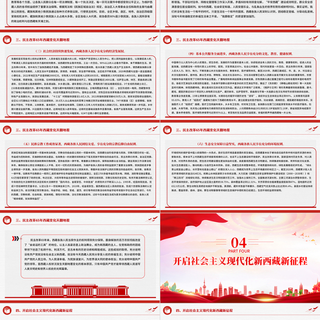 2024年西藏百万农奴解放65周年PPT大气精美西藏党史微党课