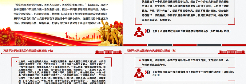 2025习近平关于加强党的作风建设论述摘编(七)PPT党课