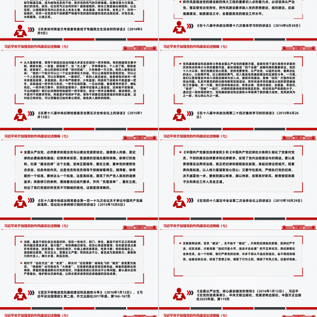 2025习近平关于加强党的作风建设论述摘编(七)PPT党课