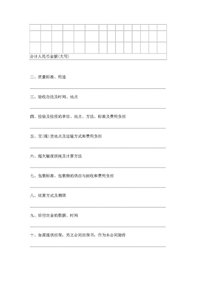 农副产品购销合同范本大全
