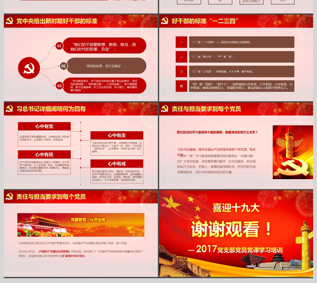 喜迎十九大做合格共产党员培训课件PPT
