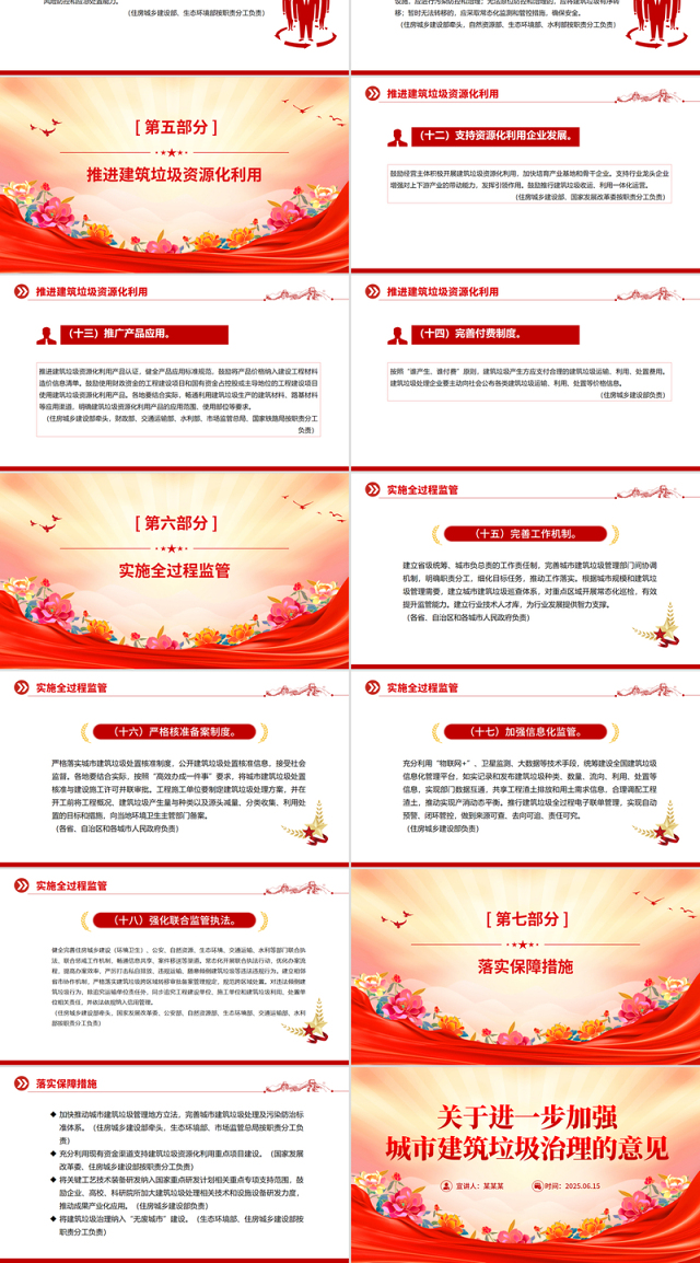 精品《关于进一步加强城市建筑垃圾治理的意见》PPT课件