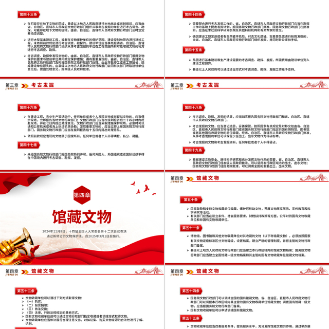 《中华人民共和国文物保护法》全文PPT课件下载