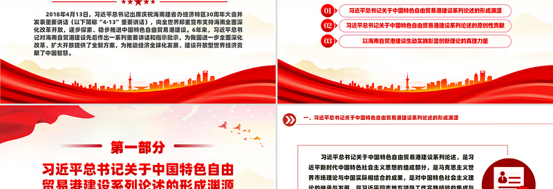 2024中国特色自由贸易港建设系列论述的形成渊源、原创性贡献和实践要求PPT课件