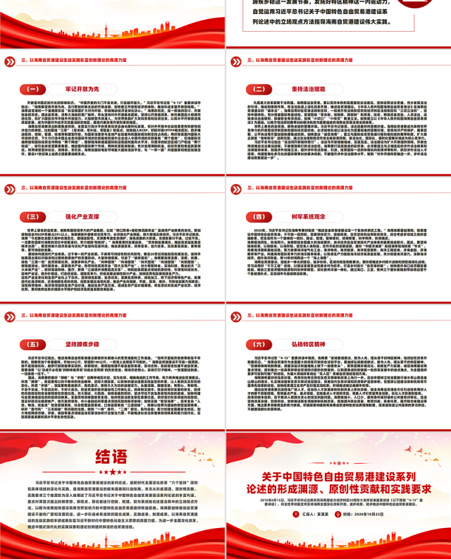 2024中国特色自由贸易港建设系列论述的形成渊源、原创性贡献和实践要求PPT课件