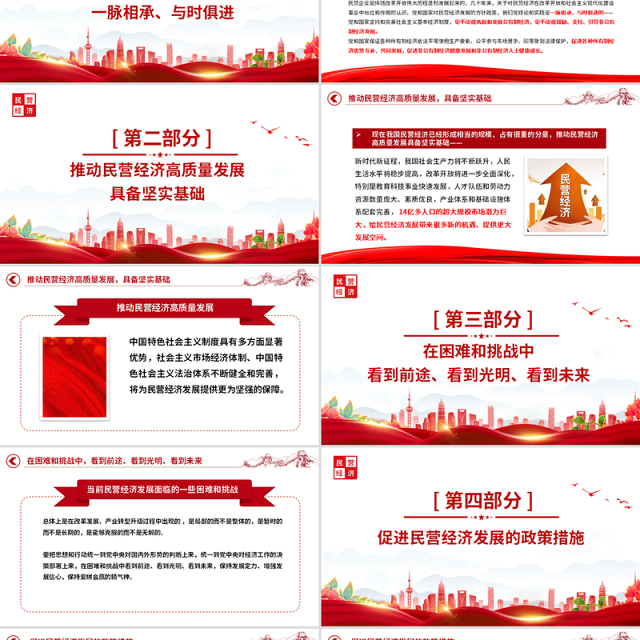 2025民营企业座谈PPT简洁大气新时代新征程民营经济发展前景广阔大有可为课件