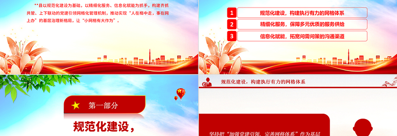 党建引领三化赋能让小网格有大作为PPT党建引领网格化管理机制基层治理专题课件