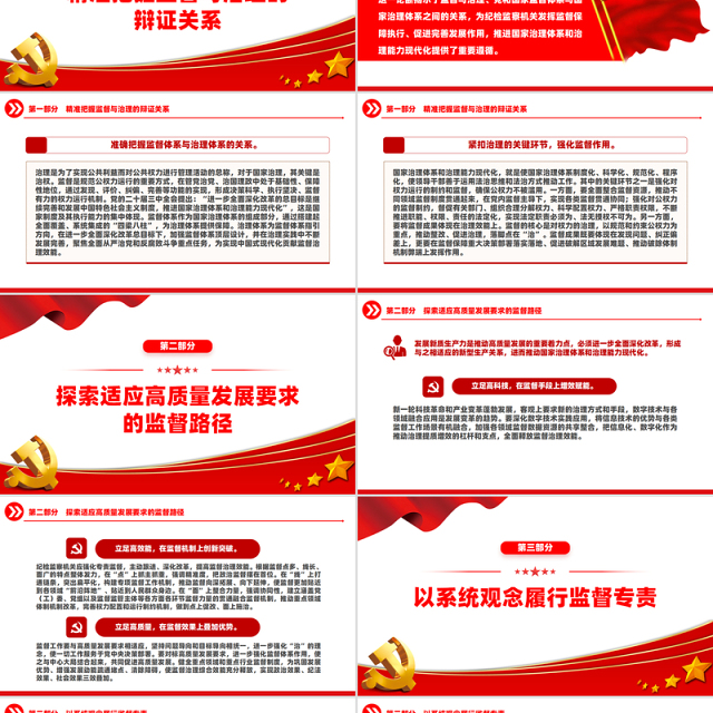 2024忠实履行监督专责充分释放治理效能PPT党建风学习教育微党课