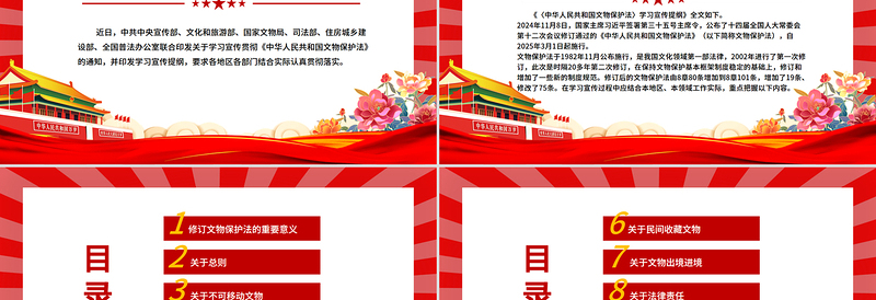 新修订《中华人民共和国文物保护法》学习宣传提纲PPT课件