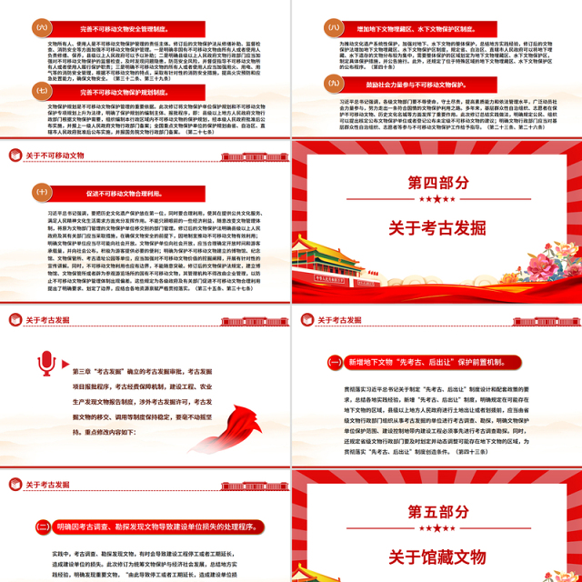 新修订《中华人民共和国文物保护法》学习宣传提纲PPT课件