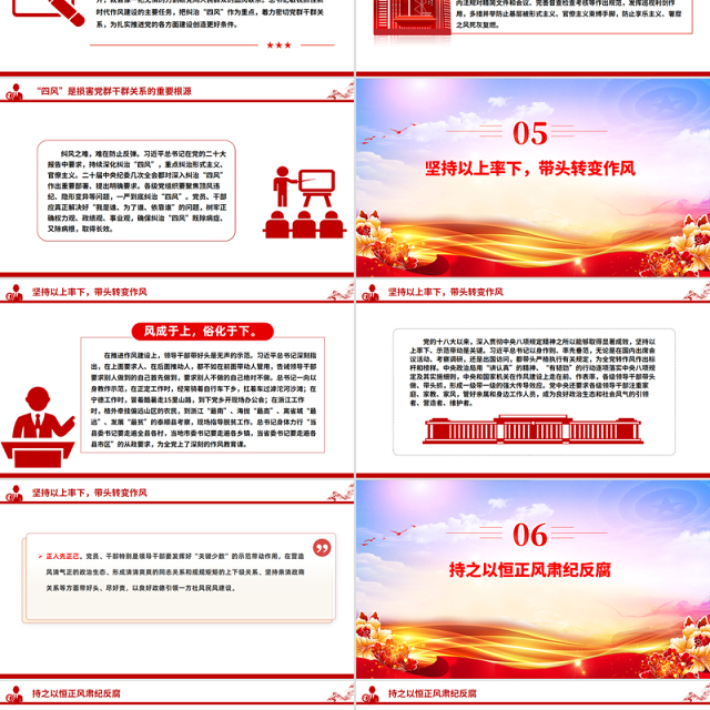 党政风以永远在路上的恒心韧劲抓好党的作风建设PPT微党课