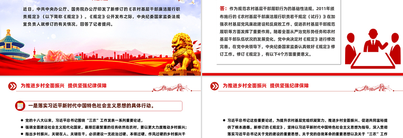 2025新修订的《农村基层干部廉洁履行职责规定》解读问答PPT课件