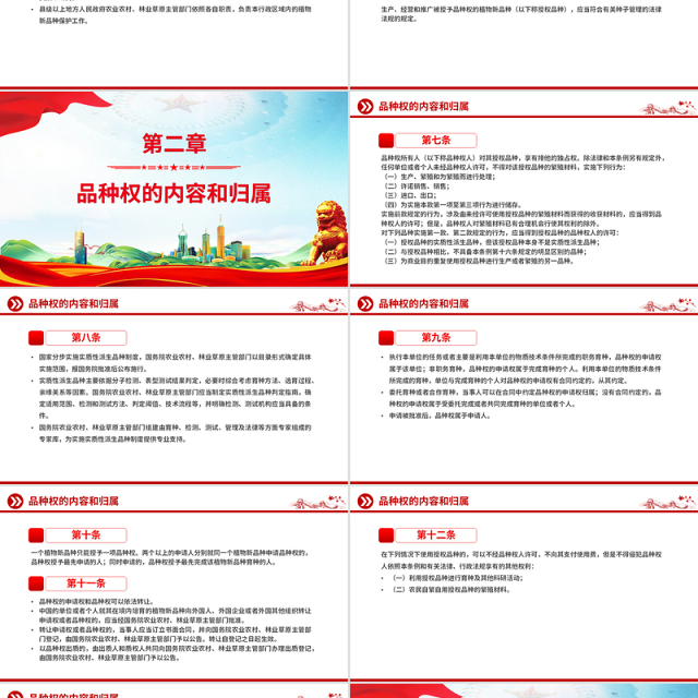 2025《植物新品种保护条例》PPT精美简洁法律法规课件下载