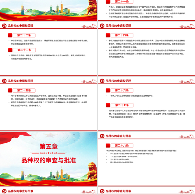 2025《植物新品种保护条例》PPT精美简洁法律法规课件下载