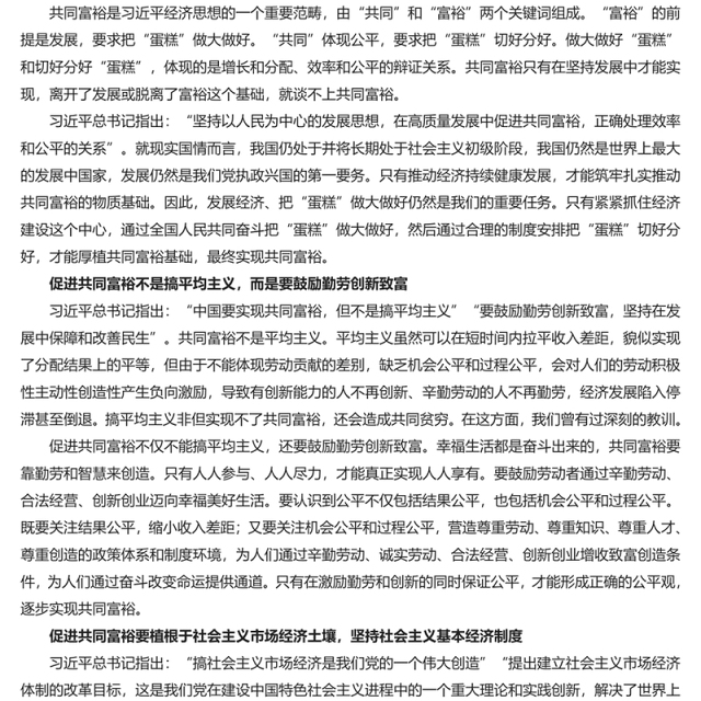 深刻把握促进共同富裕的基本精神和实践要求PPT红色党政风实现共同富裕专题党课课件(讲稿)