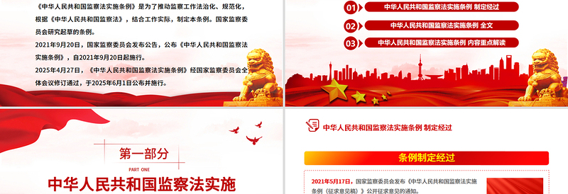 《中华人民共和国监察法实施条例》PPT2025法律法规专题课件