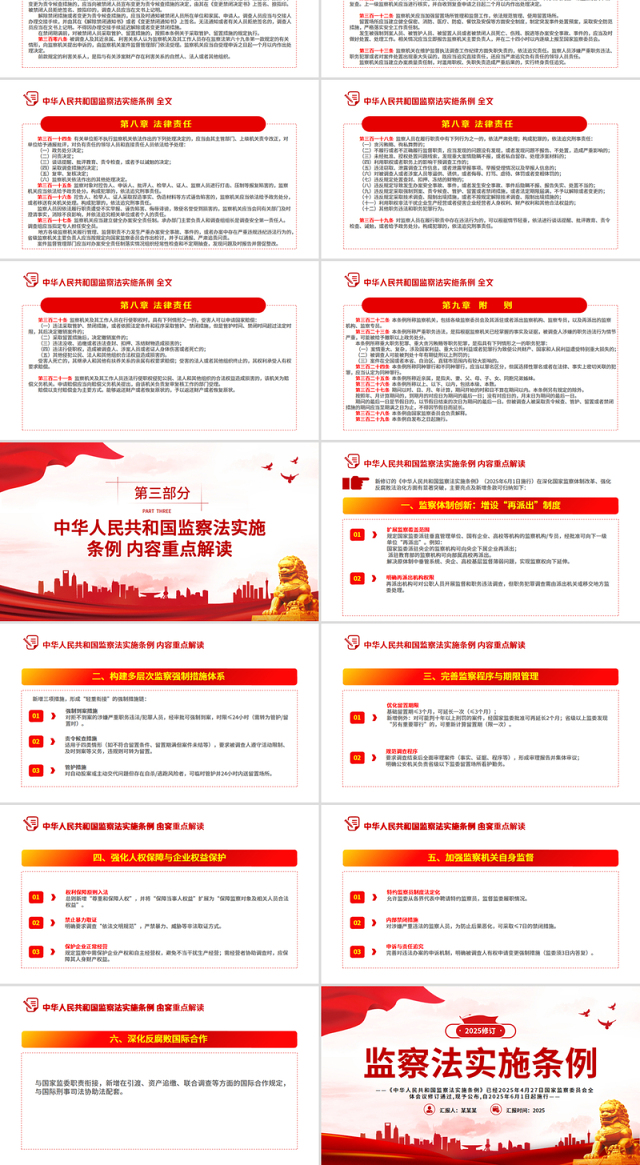 《中华人民共和国监察法实施条例》PPT2025法律法规专题课件