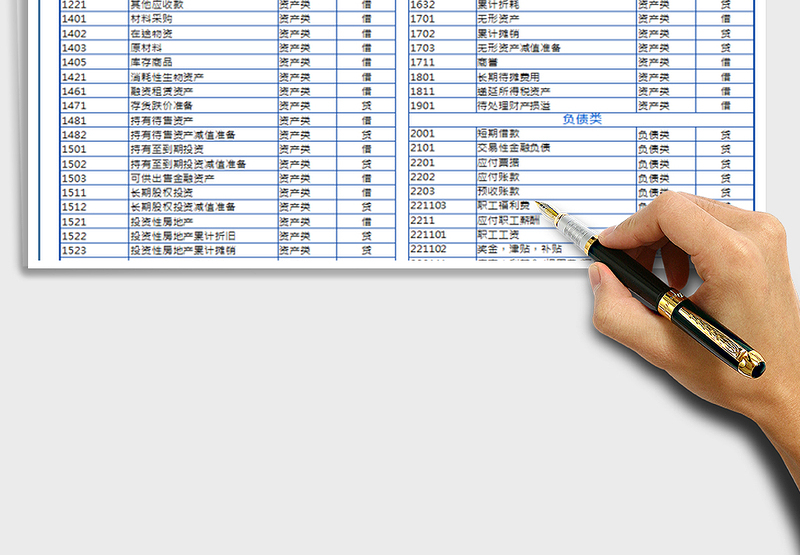 2021年会计科目表