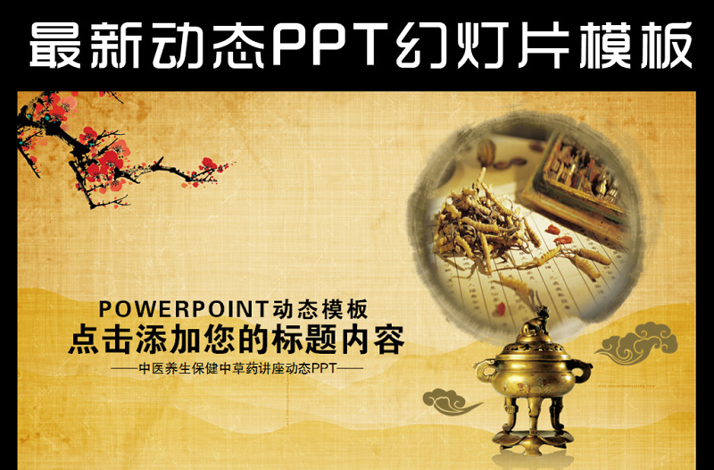 中医院中药养生保健食疗动态PPT