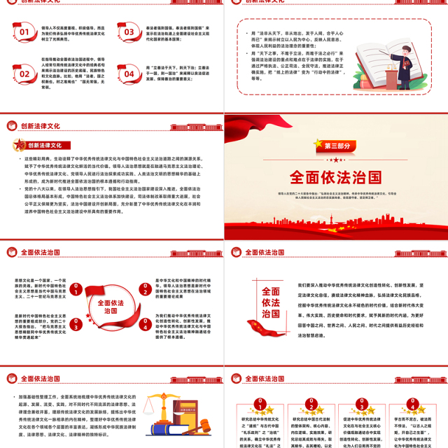 弘扬社会主义法治精神PPT大气精美2023年宪法宣传周传承中华优秀传统法律文化党课课件