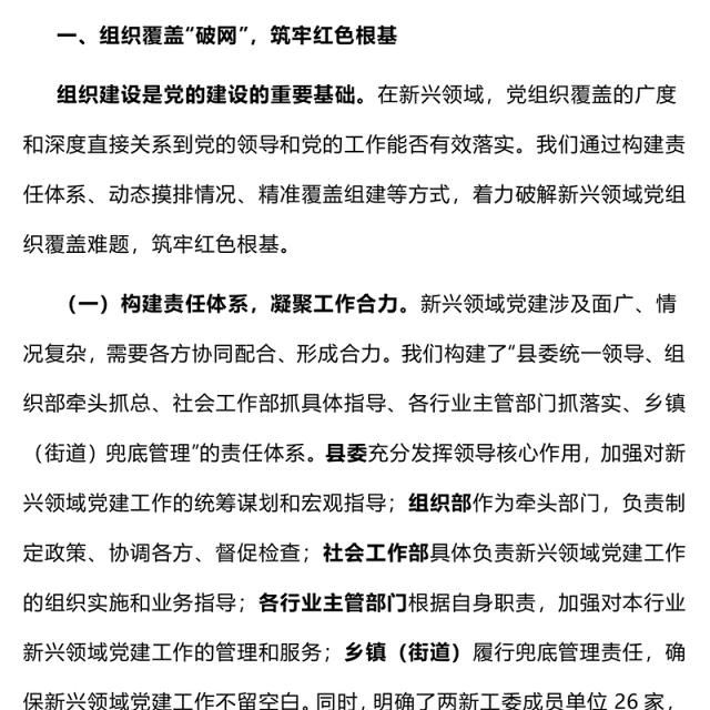 红色精美新兴领域党建工作汇报PPT模板(讲稿)
