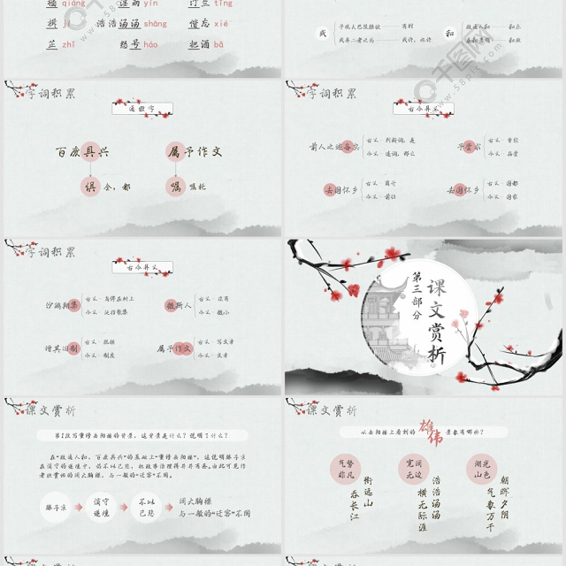 人教版初八年级语文岳阳楼记PPT课件