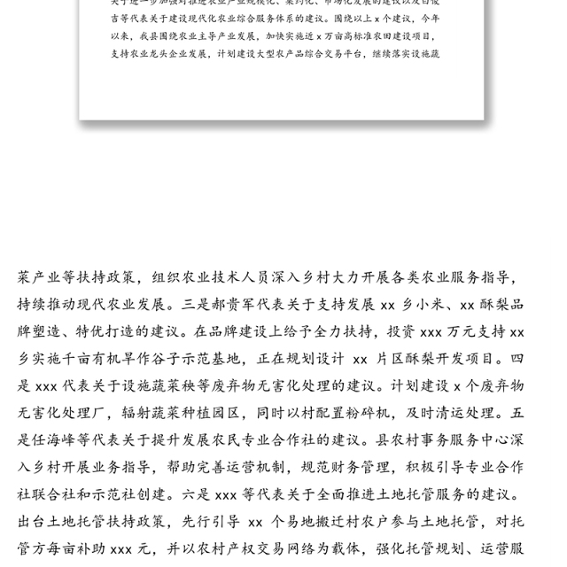 政府办主任关于人民代表大会第一次会议以来代表意见建议办理和三个报告审议意见落实情况的报告
