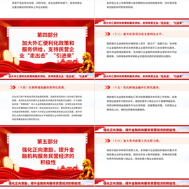 金融25条PPT红色简洁关于强化金融支持举措助力民营经济发展壮大的通知课件