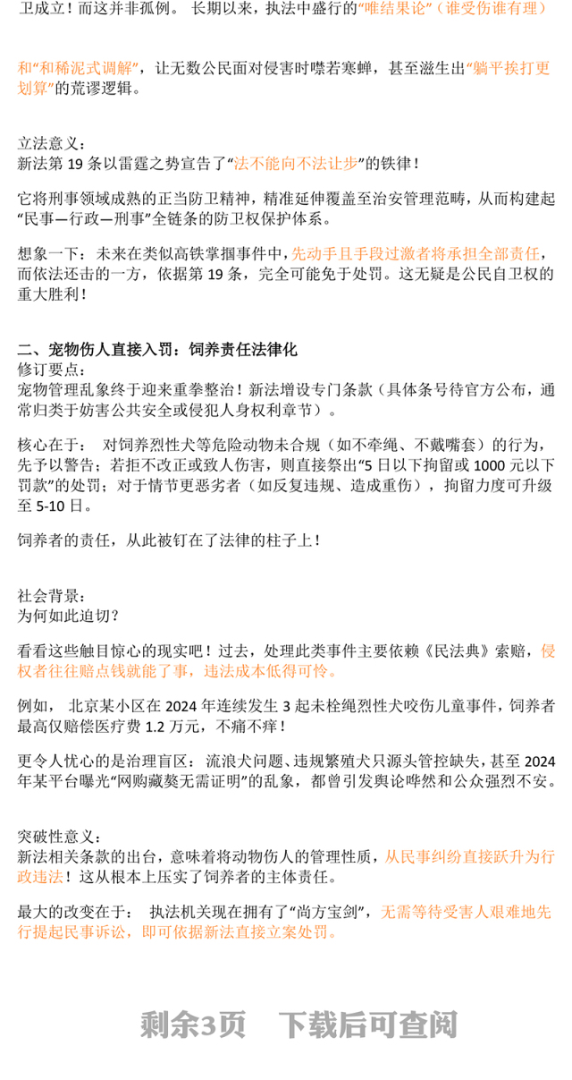 简洁大气新《治安管理处罚法》解读PPT课件(讲稿)