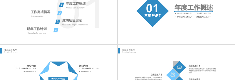 欧美风商务工作汇报PPT模版